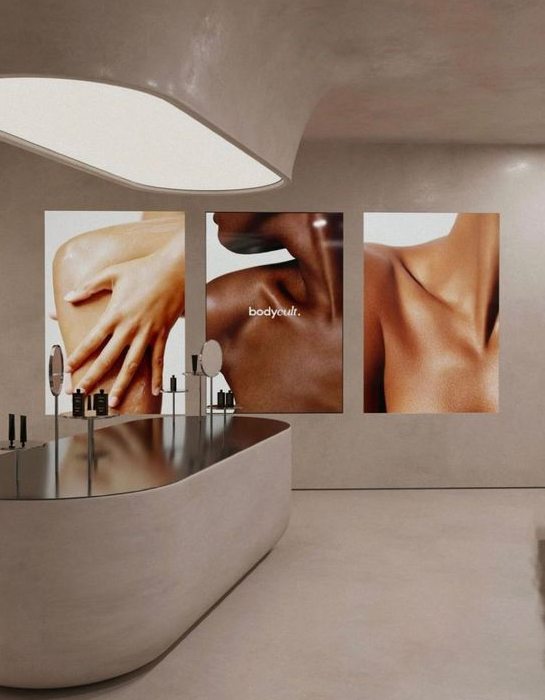 Sala de espera de una clínica privada con diseño sereno